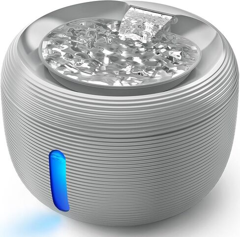 Kastty Cat Water Fountain:3.5L Cat Fountain for Drinking-White Pet Water Fountain for Cats Indoor-Quiet Cat Water Dispenser with Visual Water Level - Pets Watering Supplies for Small Animals FS77 in Saudi Arabia