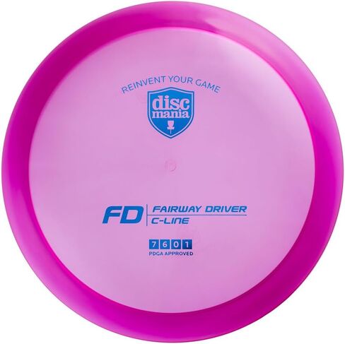 Discmania C-Line FD Disc Golf Fairway Driver | قرص ثابت للجولف مع طيران مستقيم | بلاستيك متين وفاخر | انزلاق عالي مع طيران يمكن التحكم فيه | 173-176 جم (ستختلف الألوان) in Kuwait