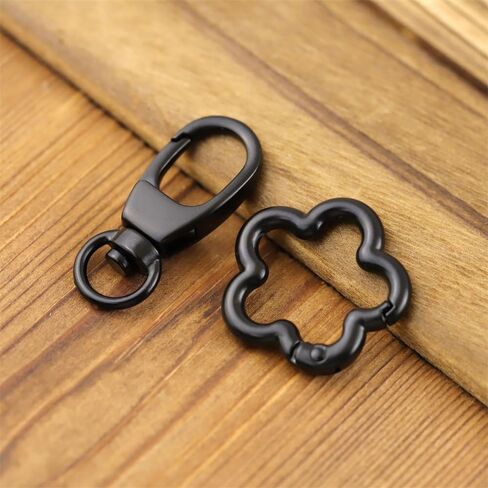 2Pcs Metal Spring Clasps Double Opening keychain Clip Hardware Accessories for Handbag DIY Bags Key and Craft Making (Silver) in Saudi Arabia