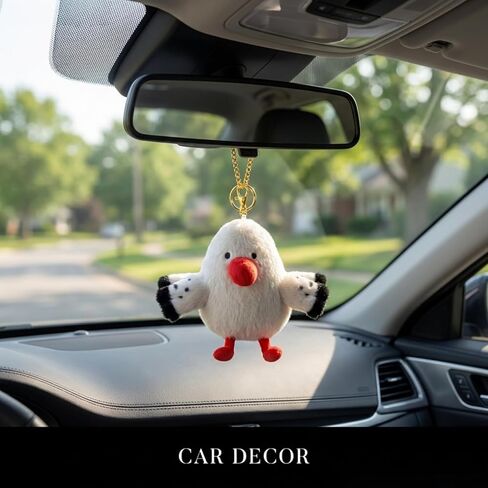 Red-Billed Gull Plush Keychain，Cute Funny Purse Charms for Handbags, Tote Bag Charms, Backpack Keychain for Women. in Saudi Arabia