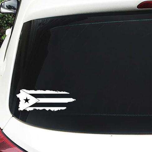 Puerto Rico Map Flag Decal Vinyl Sticker for Cars, SUVs, and Trucks 2Pack in Kuwait