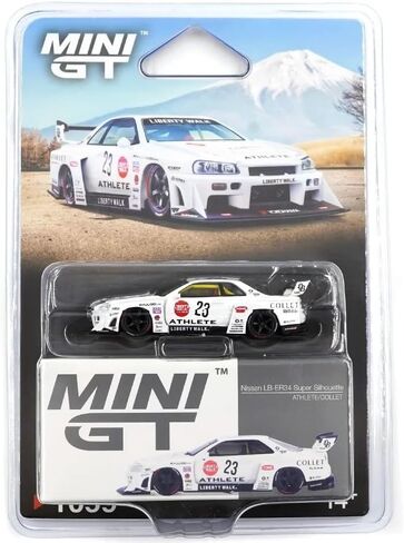 نموذج سيارة Diecast متوافق مع Mini GT 1:64 Nissan Skyline LB-ER34 Super Silhouette Black Limited Edition MGT00844 in Kuwait