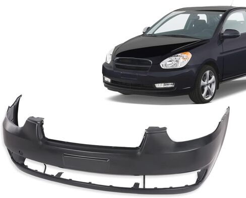 ANDPLAY Front Bumper Cover Primered Compatible with Hyundai Elantra Sedan 2017-2018 HY1000215, 191275334362, 86510F3000 Black in Saudi Arabia