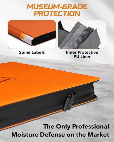 Upgraded Toploader Binder with Waterproof Zipper and PU Inner Liner, Hold 252 Top Loaders/3x4'' with 9-Pocket Each Page, with 2 Labels and Ringless Design, Fit for Sports/TCG Party Premium Storage in Saudi Arabia