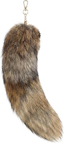 whitefeather Fox-Tail Keychain – 40cm Fluffy for Cosplay & Everyday Style in Saudi Arabia