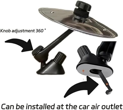 Car Cymbal Air Vent, Christmas Gifts Mini Symbol Drum Crash Cymbal For Car Vent, Birthday Christmas Gifts Suitable For All Types Of Vehicles (Gold) in Saudi Arabia