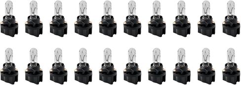 20PCS Halogen Instrument Cluster Bulbs Kit,1.2W 12V T5 Dash Lights for Car Interior Fit for Gauge Cluster Lights Replacements,57,58,70,73,74,79,85 2721 Dash Light Bulbs in Saudi Arabia