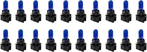 20PCS Halogen Instrument Cluster Bulbs Kit,1.2W 12V T5 Dash Lights for Car Interior Fit for Gauge Cluster Lights Replacements,57,58,70,73,74,79,85 2721 Dash Light Bulbs in Saudi Arabia