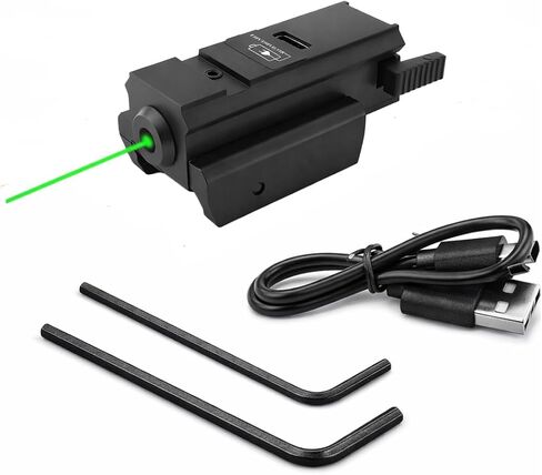 Gotical Laser Sights | Fits 11mm/20mm Rails | Red/Blue/Green Beam | Compact USB Rechargeable Battery or Button Batteries Laser Dot Sight Easy Clamps on 11mm 20mm Rail Use with Pressure Switch in Saudi Arabia