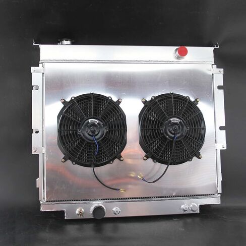 3Row Aluminum Radiator For F Super Duty F150 F250 F350 F59 1983-1996 AT CU1165 (silver, Radiator) in Saudi Arabia
