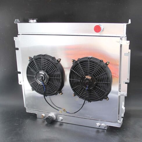3Row Aluminum Radiator For F Super Duty F150 F250 F350 F59 1983-1996 AT CU1165 (silver, Radiator) in Saudi Arabia