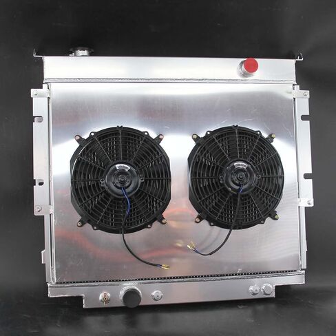 3Row Aluminum Radiator For F Super Duty F150 F250 F350 F59 1983-1996 AT CU1165 (silver, Radiator) in Saudi Arabia