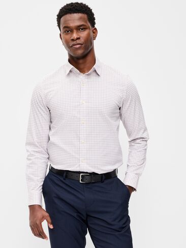 قميص Old Navy Slim Fit Pro Signature Performance - قماش قطني أرجواني in Saudi Arabia