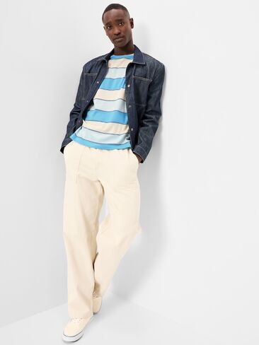 Old Navy Crew-Neck Striped T-Shirt - SLALOM BLUE STRIPE in Saudi Arabia