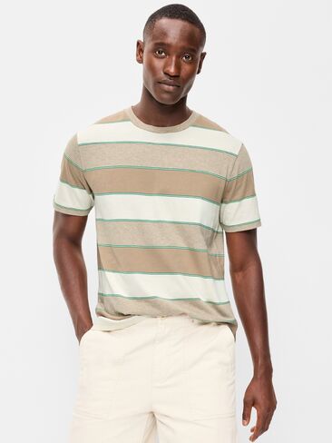 Old Navy Crew-Neck Striped T-Shirt - Tonal Stripe in Saudi Arabia