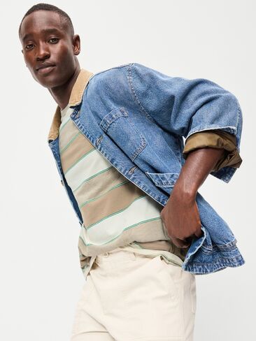 Old Navy Crew-Neck Striped T-Shirt - Tonal Stripe in Saudi Arabia