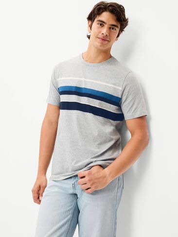 تي شيرت مخطط برقبة دائرية من Old Navy - Skater in Saudi Arabia