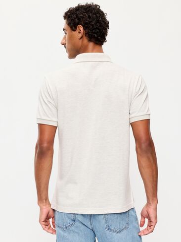 Old Navy Classic Fit Pique Polo - Light Heather Gray in Saudi Arabia