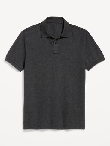 Old Navy Classic Fit Pique Polo - Charcoal Heather in Saudi Arabia
