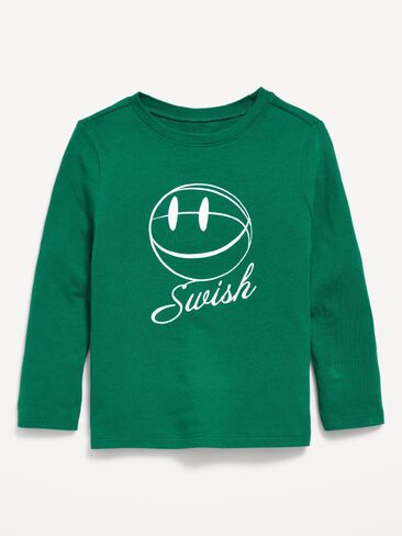 تي شيرت مطبوع بأكمام طويلة للجنسين من Old Navy للأطفال الصغار - بوتانيكا in Kuwait