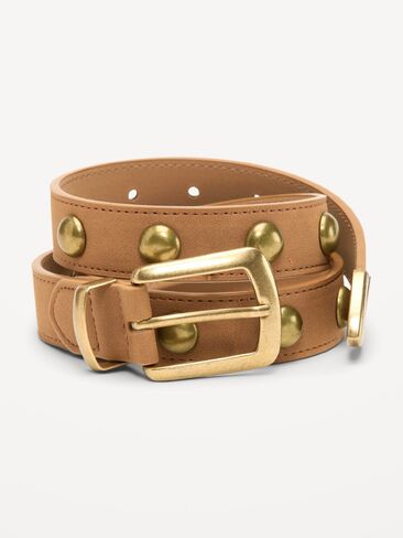 Old Navy Studded Belt for Women - Caramel in Saudi Arabia
