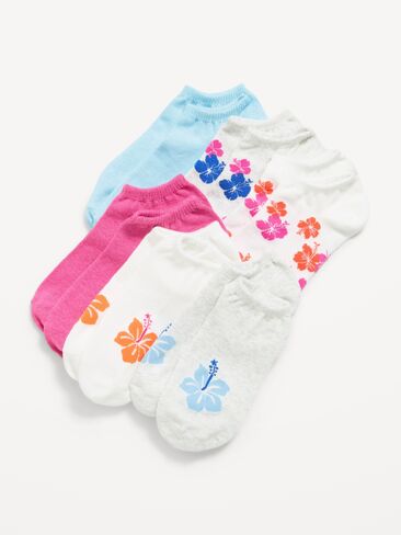 Old Navy Ankle Socks 6-Pack for Women - Tropical in Kuwait