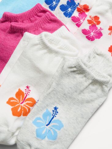 Old Navy Ankle Socks 6-Pack for Women - Tropical in Kuwait