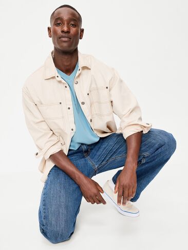 Old Navy V-Neck T-Shirt - NIAGARA MIST in Saudi Arabia