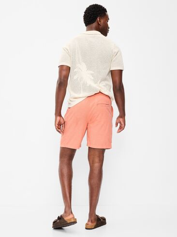 Old Navy Linen-Blend Jogger Shorts -- 7-inch inseam - Loquat in Saudi Arabia