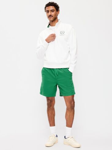 Old Navy Twill Jogger Shorts -- 7-inch inseam - Emerald Pigment in Saudi Arabia