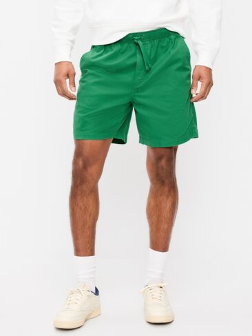 Old Navy Twill Jogger Shorts -- 7-inch inseam - Emerald Pigment in Saudi Arabia