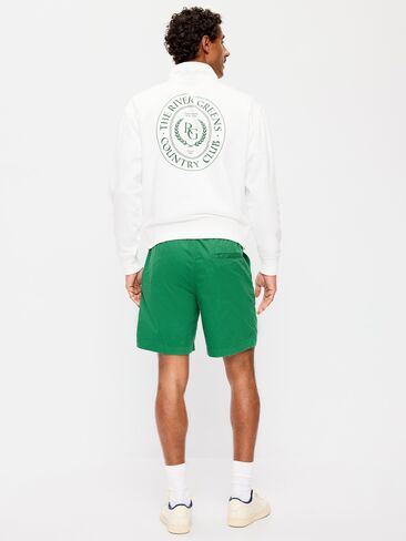 Old Navy Twill Jogger Shorts -- 7-inch inseam - Emerald Pigment in Saudi Arabia