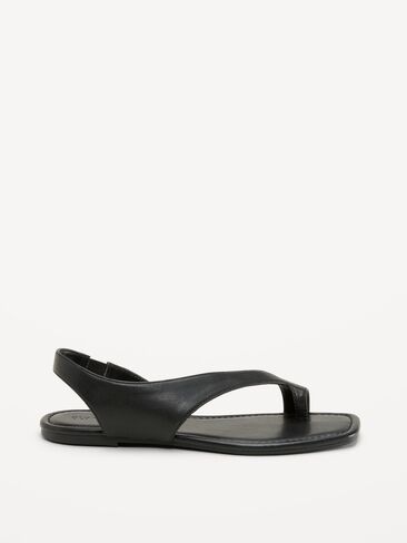 Old Navy Asymmetrical Toe-Strap Sandals for Women - Black Jack in Saudi Arabia