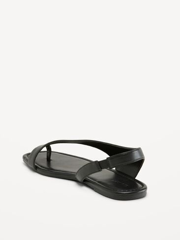 Old Navy Asymmetrical Toe-Strap Sandals for Women - Black Jack in Saudi Arabia