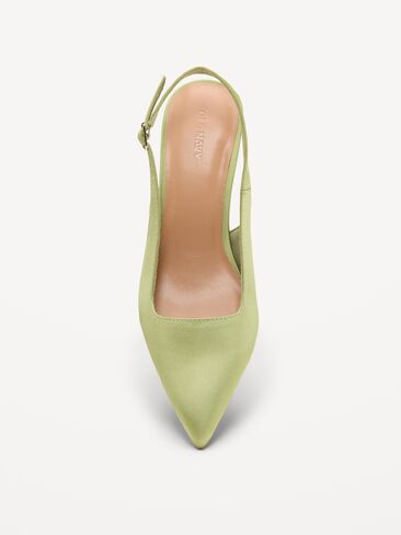 Old Navy The Occasion by Old Navy Slingback Heels for Women - Light Avocado in Saudi Arabia