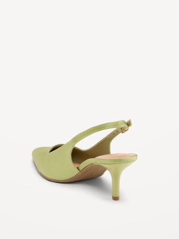 Old Navy The Occasion by Old Navy Slingback Heels for Women - Light Avocado in Saudi Arabia