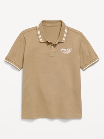 Old Navy Short-Sleeve Pique Graphic Polo Shirt for Boys - SLICED BREAD in Saudi Arabia
