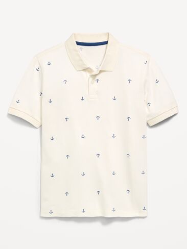 قميص بولو بيكيه مطبوع بأكمام قصيرة للأولاد من Old Navy - Navy Anchor in Saudi Arabia