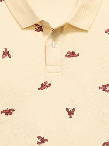 Old Navy Printed Short-Sleeve Pique Polo Shirt for Boys - Lobster in Saudi Arabia