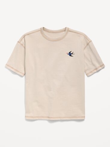 Old Navy Oversized Short-Sleeve Graphic T-Shirt for Boys - A Shore Thing in Saudi Arabia
