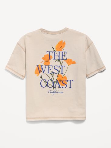 Old Navy Oversized Short-Sleeve Graphic T-Shirt for Boys - A Shore Thing in Saudi Arabia