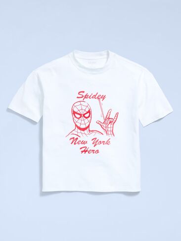 تي شيرت برسومات كبيرة الحجم للأولاد من Old Navy x Marvel Spider-Man - زنابق بيضاء in Saudi Arabia