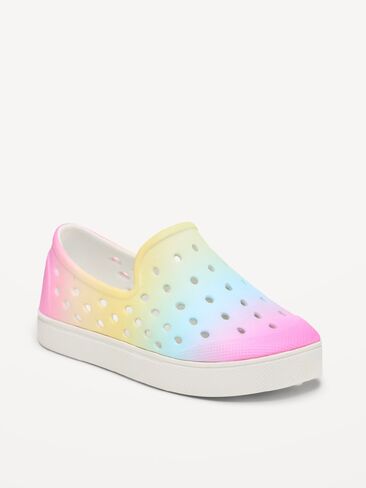 Old Navy Slip-On Sneakers for Toddler Girls (Partially Plant Based) - Rainbow in Saudi Arabia