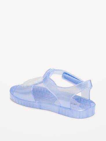 Old Navy Jelly T-Strap Sandals for Toddler Girls - Shell in Saudi Arabia