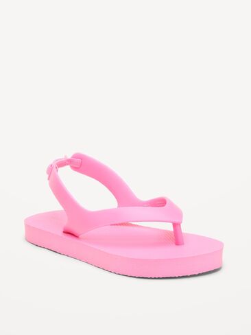 Old Navy Flip-Flop Sandals for Toddler Girls (Partially Plant-Based) - Hydrangea Pink in Saudi Arabia