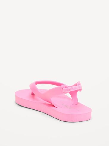Old Navy Flip-Flop Sandals for Toddler Girls (Partially Plant-Based) - Hydrangea Pink in Saudi Arabia