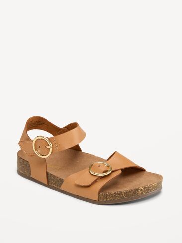Old Navy Buckled-Strap Sandals for Toddler Girls - Tan in Saudi Arabia