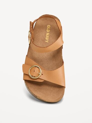 Old Navy Buckled-Strap Sandals for Toddler Girls - Tan in Saudi Arabia
