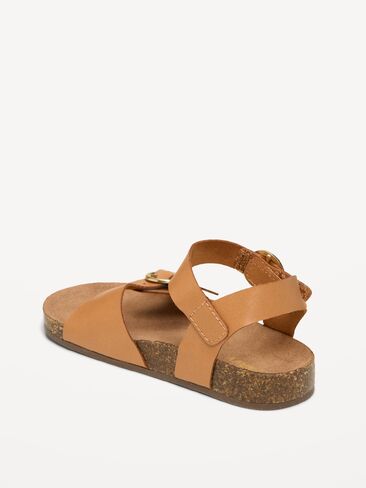 Old Navy Buckled-Strap Sandals for Toddler Girls - Tan in Saudi Arabia