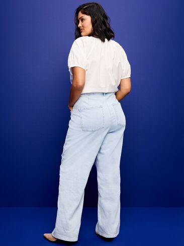 Old Navy Extra High-Waisted Embroidered Wide-Leg Jeans - FELIPPA in Saudi Arabia